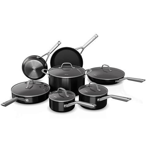 Ninja 12 piece cookware set - It promises to last for years thanks to its rugged and durable build. The Ninja Foodi NeverStick Premium Hard-Anodized 12-Piece Cookware Set includes-. 1/4-Inch Fry Pan, 12-Inch Fry Pan with Glass Lid, 1 1/2-Quart Saucepan with Glass Lid, 2 1/2-Quart Saucepan with Glass Lid, 3-Quart Sauté Pan with Glass Lid, 8-Quart Stock Pot with Glass Lid.